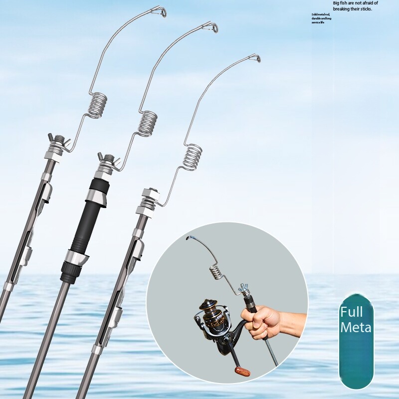 Ice Fishing Reel - قصبة صيد زنبركية صغيرة محمولة من