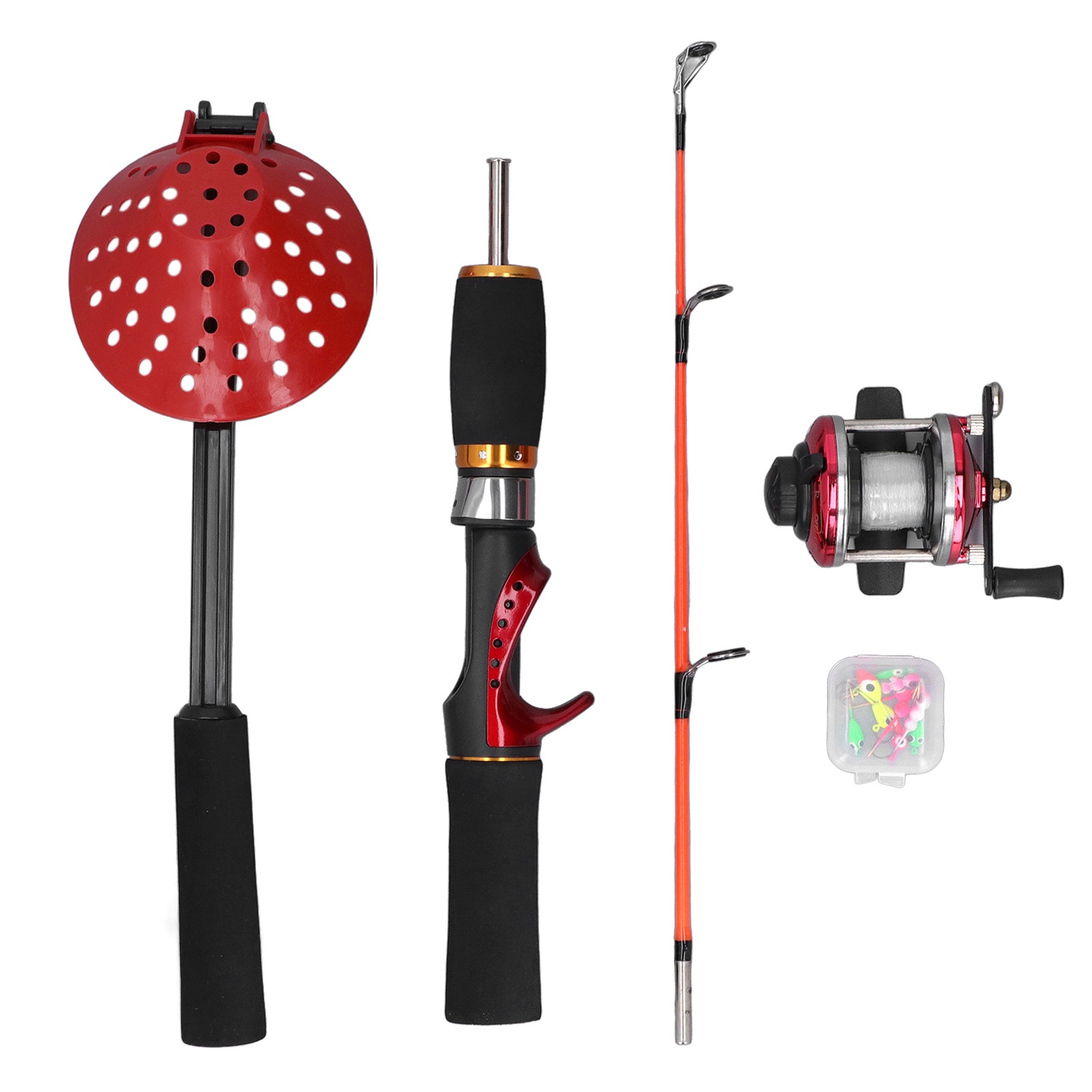 طقم صيد الأسماك على الجليد الش - مراجعة Ice Fishing Reel وسعره