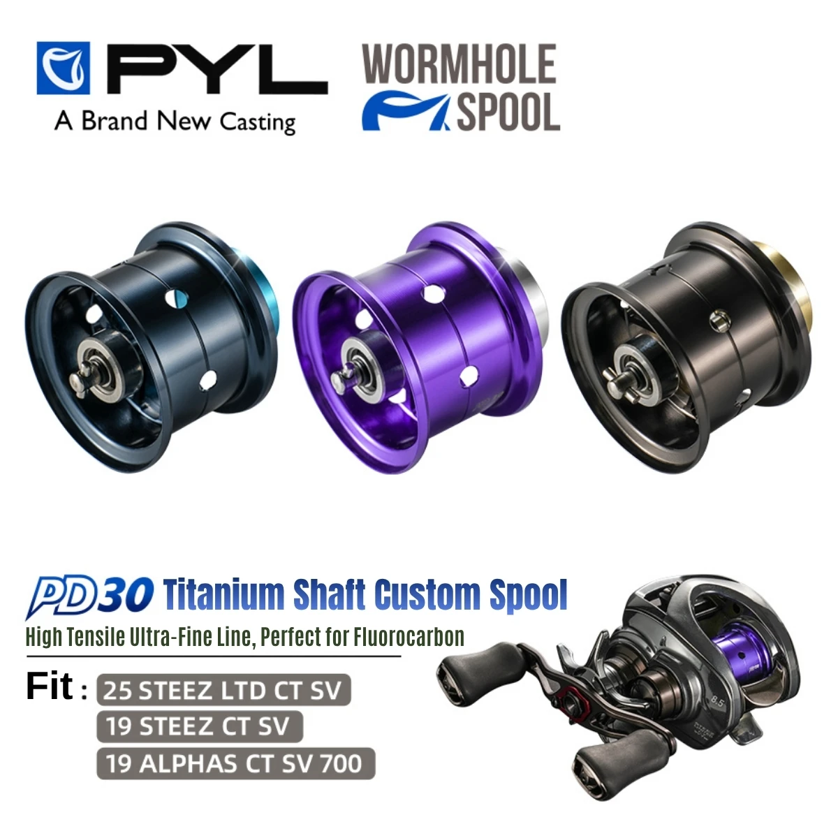 بكرة صيد محسنة PYL PD30 لـ Dai - مراجعة Reel Spare Spool وسعره